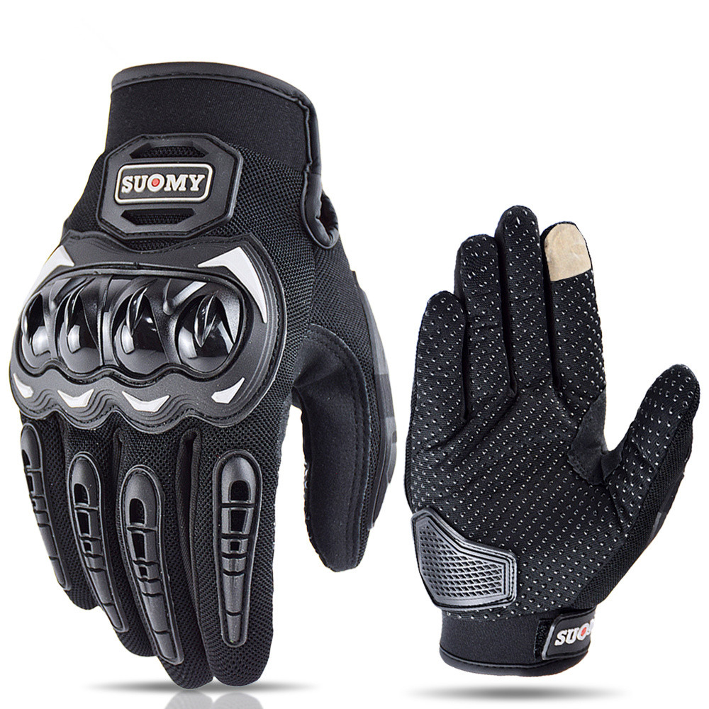 Leather Driving Glove - Suredépensé-Gants de moto à écran tactile,