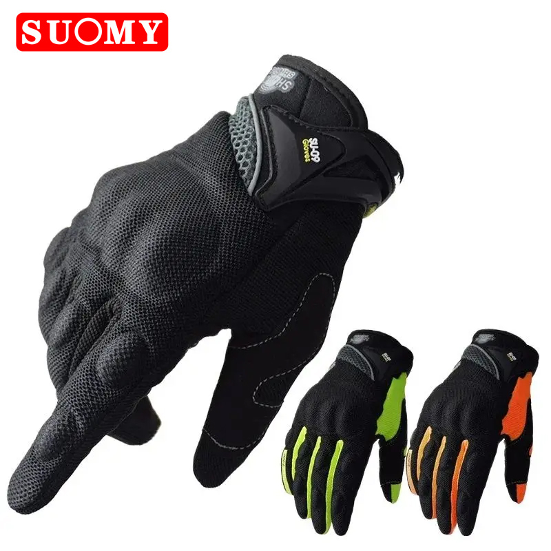 Leather Driving Glove - SUOMY-Gants de Moto de Course Respirants