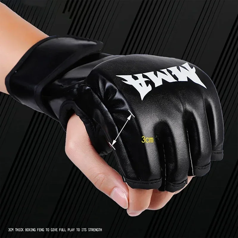 Motorcycle Glove Knuckle - Gants d'entraînement de boxe professionnels, coussin