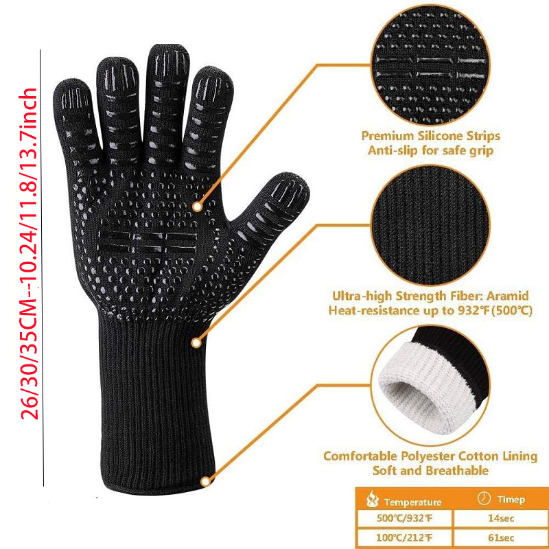 Gants de Barbecue ignifuges an - Heat Resistant Glove avis et prix