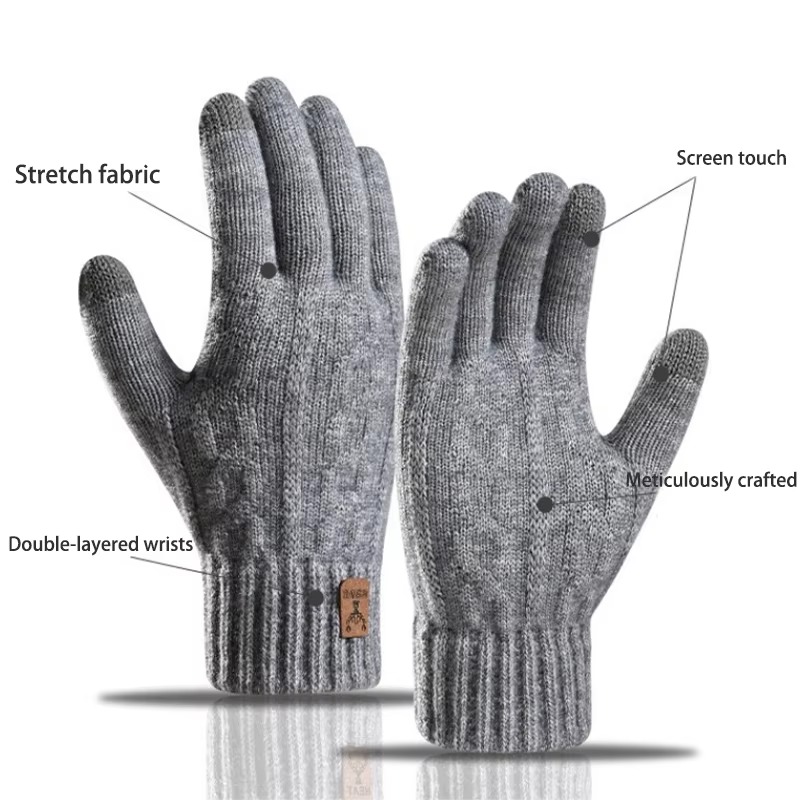 Gants thermiques en laine tric - Wool Glove Lined avis et prix